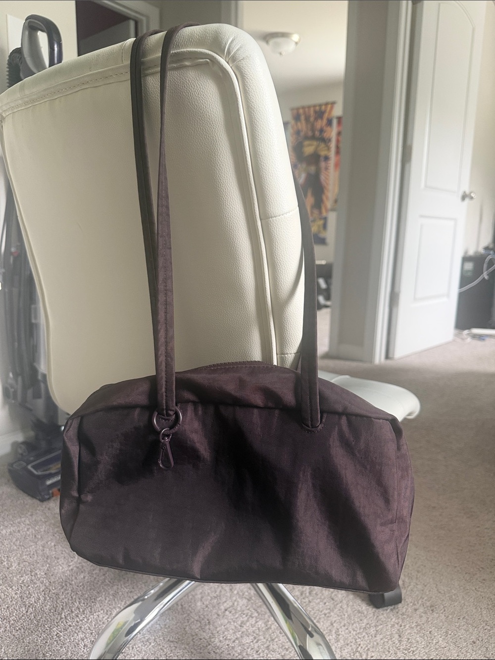 Chocolate Plum Medium Baggu Bowler bag